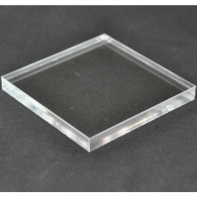 Transparent acrylic plates, lucite bases for dentals technicians.
