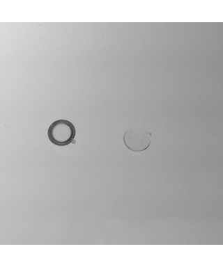 Mezza sfera in plexiglass trasparente pieno micro sfera in acrilico.
