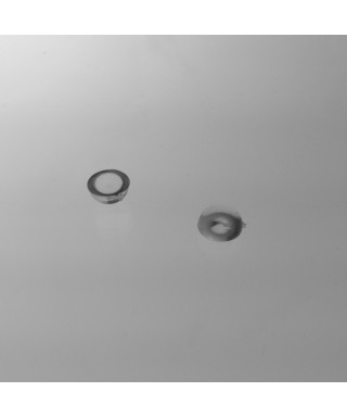 Mezza sfera in plexiglass trasparente pieno micro sfera in acrilico.
