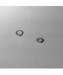 Mezza sfera in plexiglass trasparente pieno micro sfera in acrilico.
