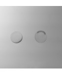 Pomello in plexiglass trasparente sfera acrilica piena base piatta.