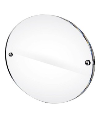 3 mm plaque outdoor transparent acrylic custom-made oval design.