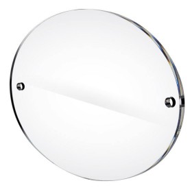 Targa 3 mm plexiglass trasparente su misura ovale per esterno.