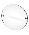 Targa 3 mm plexiglass trasparente su misura ovale per esterno.