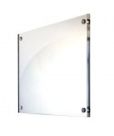 Placa de 3 mm exterior cuadrada de metacrilato transparente.