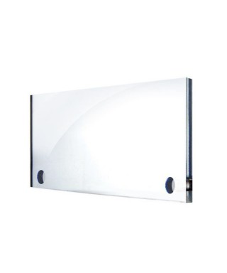 Targa 3 mm plexiglass trasparente su misura circolare per esterno.
