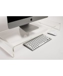 Alzatina 30x25h40 supporto in plexiglass per TV e PC