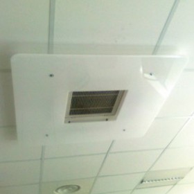 Deflettore est 90 int 50 deviatore flusso aria da soffitto in plexiglass bianco
