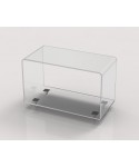 Tavolino portariviste cm 35 carrello in plexiglass trasparente.