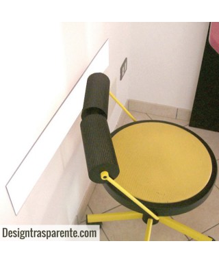 Protector de pared blanco cm 99 de metacrilato.