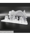 Decorazioni di Natale: presepe moderno in plexiglass