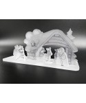 Decorazioni di Natale: presepe moderno in plexiglass