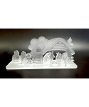 Decorazioni di Natale: presepe moderno in plexiglass