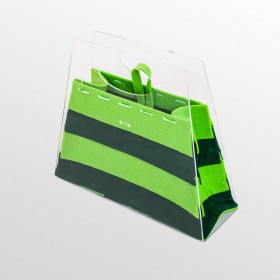 Borsetta Chicca borsa fashion in plexiglass trasparente e verde