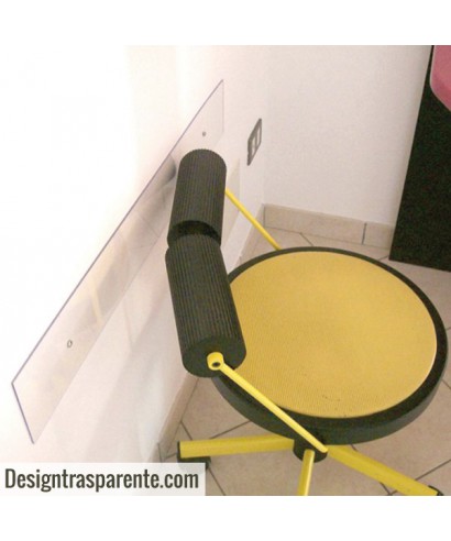 Battisedia fasce paracolpi in plexiglass trasparente