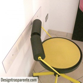 Battisedia fasce paracolpi in plexiglass trasparente