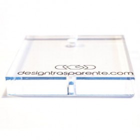 Kit teca da incollare in plexiglass trasparente su misura 80x30H51.