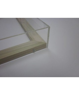 Tele e quadri base cm 20 box di protezione cornice teca in plexiglass.