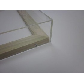 Tele e quadri base cm 20 box di protezione cornice teca in plexiglass.