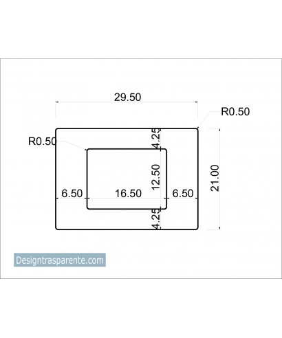Lastra plexiglass nero lucido coprente taglio laser