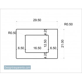 Lastra plexiglass nero lucido coprente taglio laser