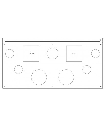 espositore cosmetica 42x21 in plexiglass trasparente