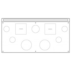 espositore cosmetica 42x21 in plexiglass trasparente