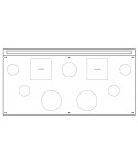 espositore cosmetica 42x21 in plexiglass trasparente