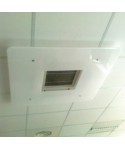 Deflettore est 90 int 37 deviatore flusso aria da soffitto in plexiglass bianco