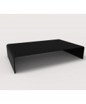 Supporto cm 35x20h5 in Plexiglass nero alzata per monitor e tv