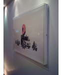 Canvas and paintings 50 cm protection box frame acrylic display case.