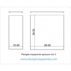 Contenitore su misura per album matrimoni in plexiglass trasparente.