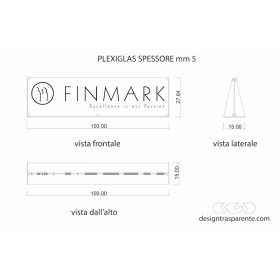 Targa in plexiglass su misura personalizzata come da disegno