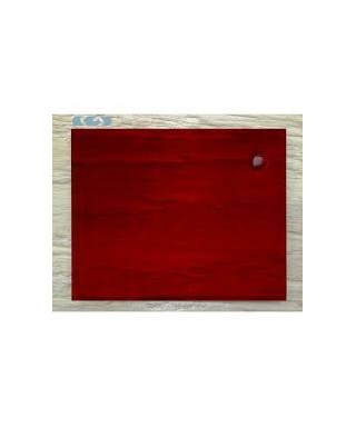 Plexiglass rosso trasparente 5 mm due dischi taglio laser