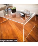 Acrylic coffee table cm 90 lucyte clear side table.