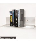 Estantería cm 80x30 metacrilato transparente para libros