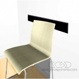 Black acrylic chair rail cm 99 wall protector.