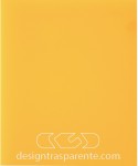 Protector de pared amarillo ocre cm 99 de metacrilato.