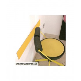 Ochre Yellow acrylic chair rail cm 99 wall protector.