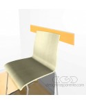 Protector de pared amarillo ocre cm 99 de metacrilato.