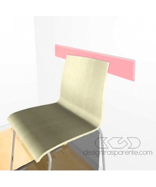 Light Pink acrylic chair rail cm 99 wall protector.