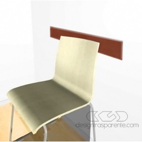 Brown acrylic chair rail cm 99 wall protector
