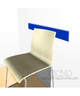 Cobalt blue acrylic chair rail cm 99 wall protector.