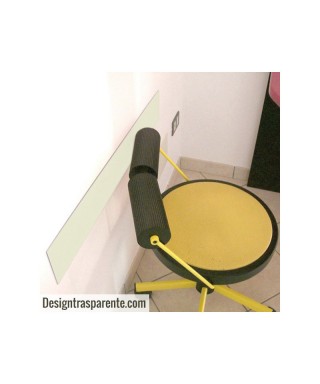 Protector de pared crema marfil cm 99 de metacrilato.