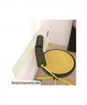 Protector de pared crema marfil cm 99 de metacrilato.