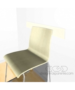 Ivory-White acrylic chair rail cm 99 wall protector.