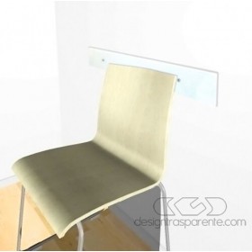Fasce battisedia cm 100  paracolpi in plexiglass trasparente.