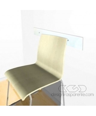 Chair rail cm 100 high thickness clear acrylic wall protector.