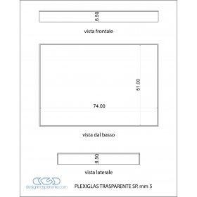 Box di protezione coprifornelli in plexiglass trasparente.