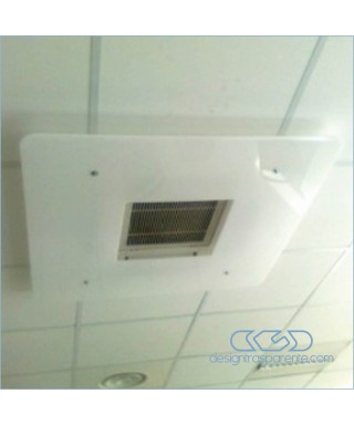 Deflettore est 70 int 40 deviatore flusso aria da soffitto in plexiglass bianco